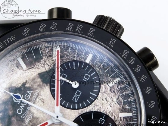 0307 Speedmaster Black Benom PVD Moon RMF Best Edition on PVD Bracelet Lemania HW WrinkleFree 7727